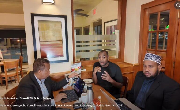 Ali Gaashaan, President of the Somali Hero Awards Minnesota